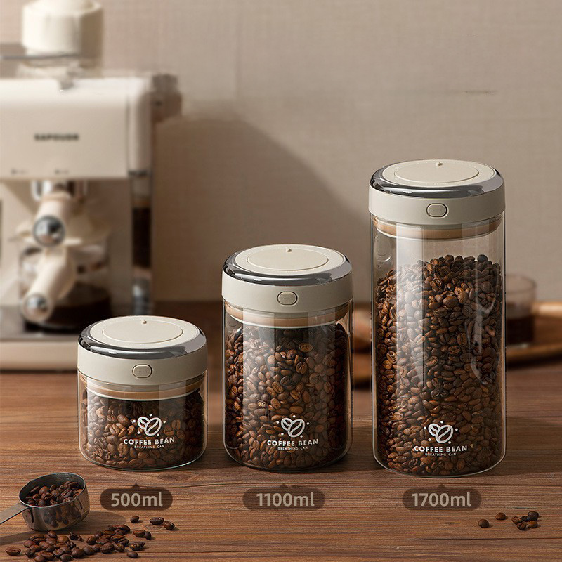 500/1100/1700ml 커피 원두 진공 밀봉 탱크 - Food Storage Vacuum Seal 리뷰 및 가격