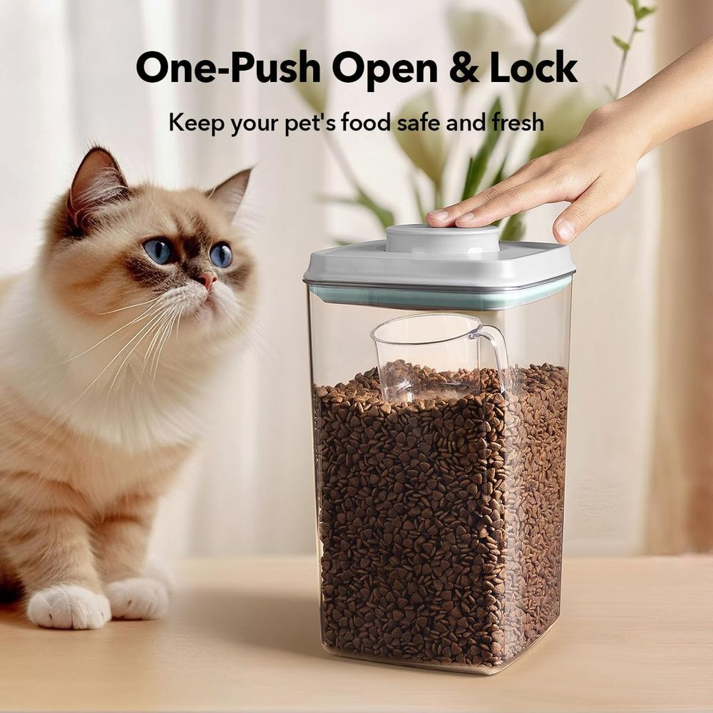 130ml 스쿱 – 4L/4.2qt 밀폐형 개 사료 용 - Food Storage Stackable Containers 리뷰 및 가격