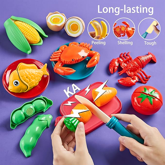 81PC 주방 재미있는 과일 야채 피자 음식 세트, 보 - Food Storage Not Plastic 리뷰 및 가격
