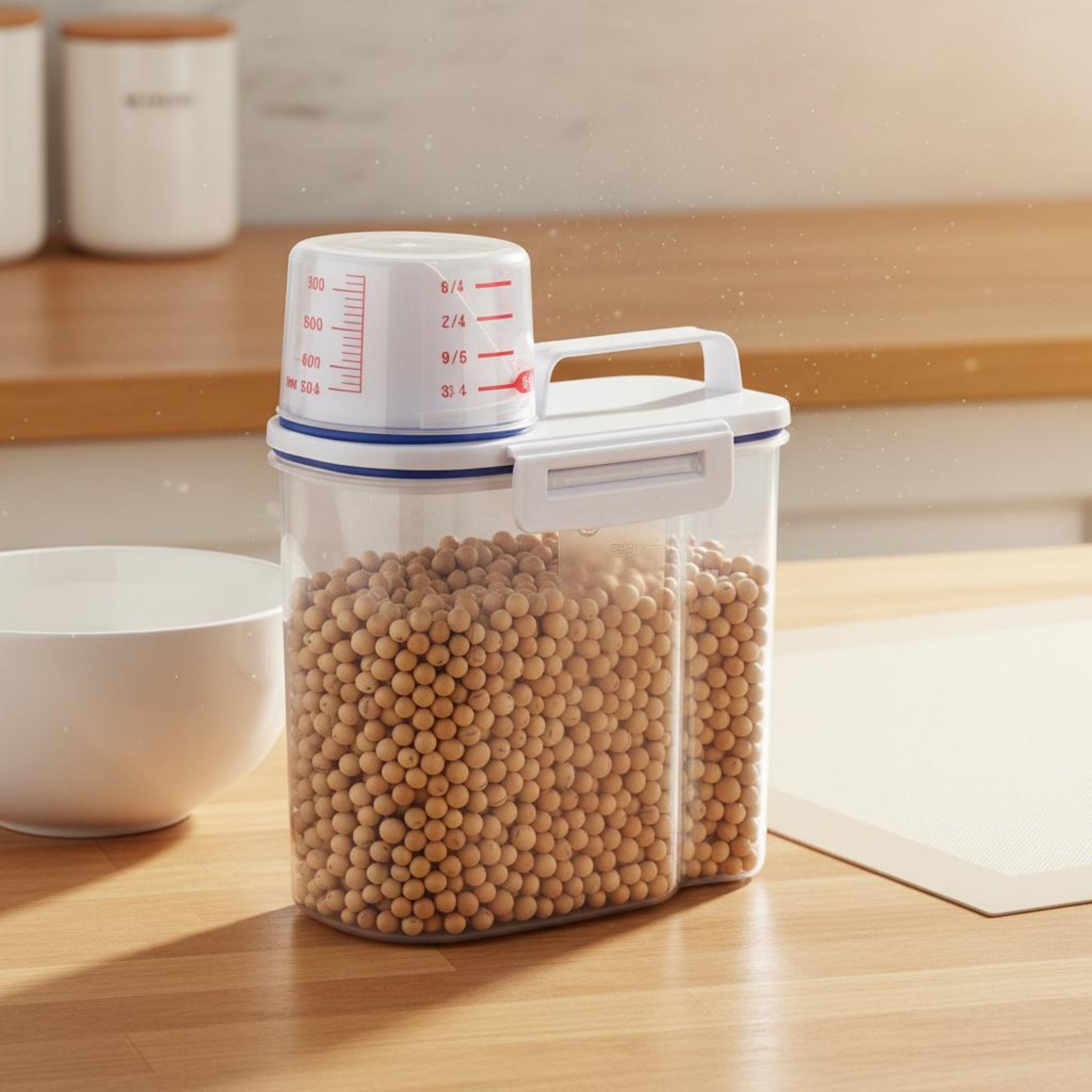 쌀 보관 용기 습기 차단 쌀 디스펜서 계량 기능 포함  - Food Storage Dispenser 리뷰 및 가격