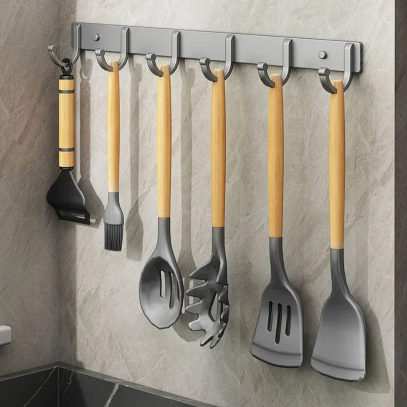 알루미늄 벽걸이 후크 랙 – 드릴 없이 접착/나사로 고 - Food Storage For Room 리뷰 및 가격