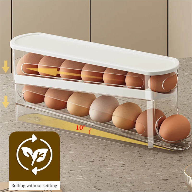 슬라이드형 계란 상자 이중 자동 계란 롤러 냉장고 측면 - Egg Storage Holder 리뷰 및 가격