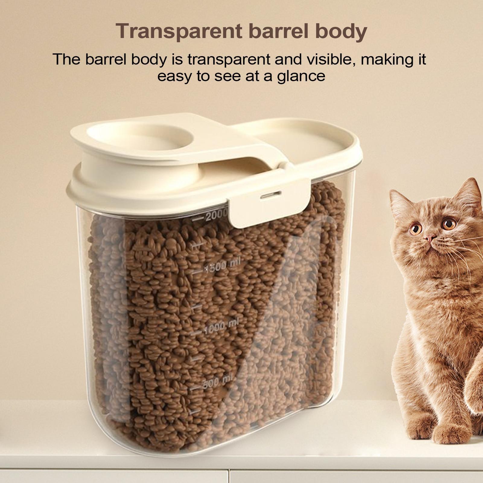 2L 밀폐형 애완동물 사료 보관 용기 투명 방진 방습  - Dog Food Storage Xl 리뷰 및 가격