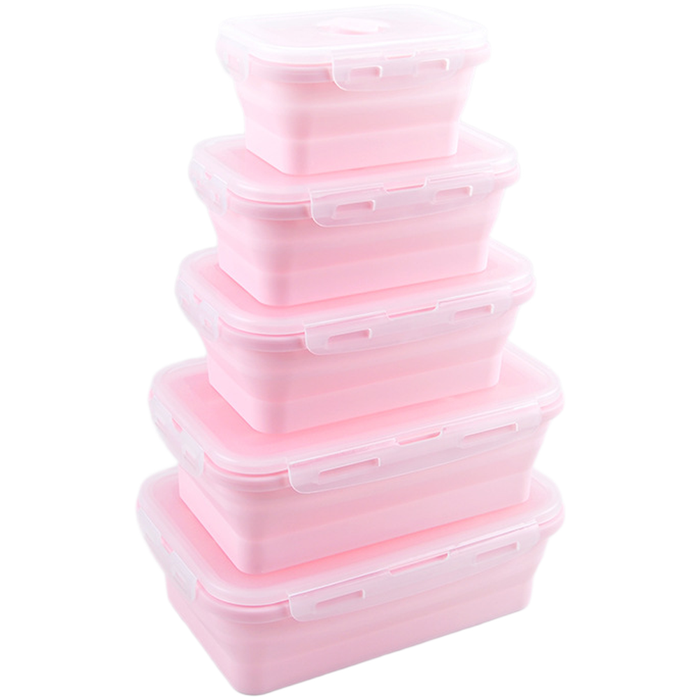 접이식 실리콘 도시락 세트 4개입 350ml 500ml - Food Storage Safe 리뷰 및 가격