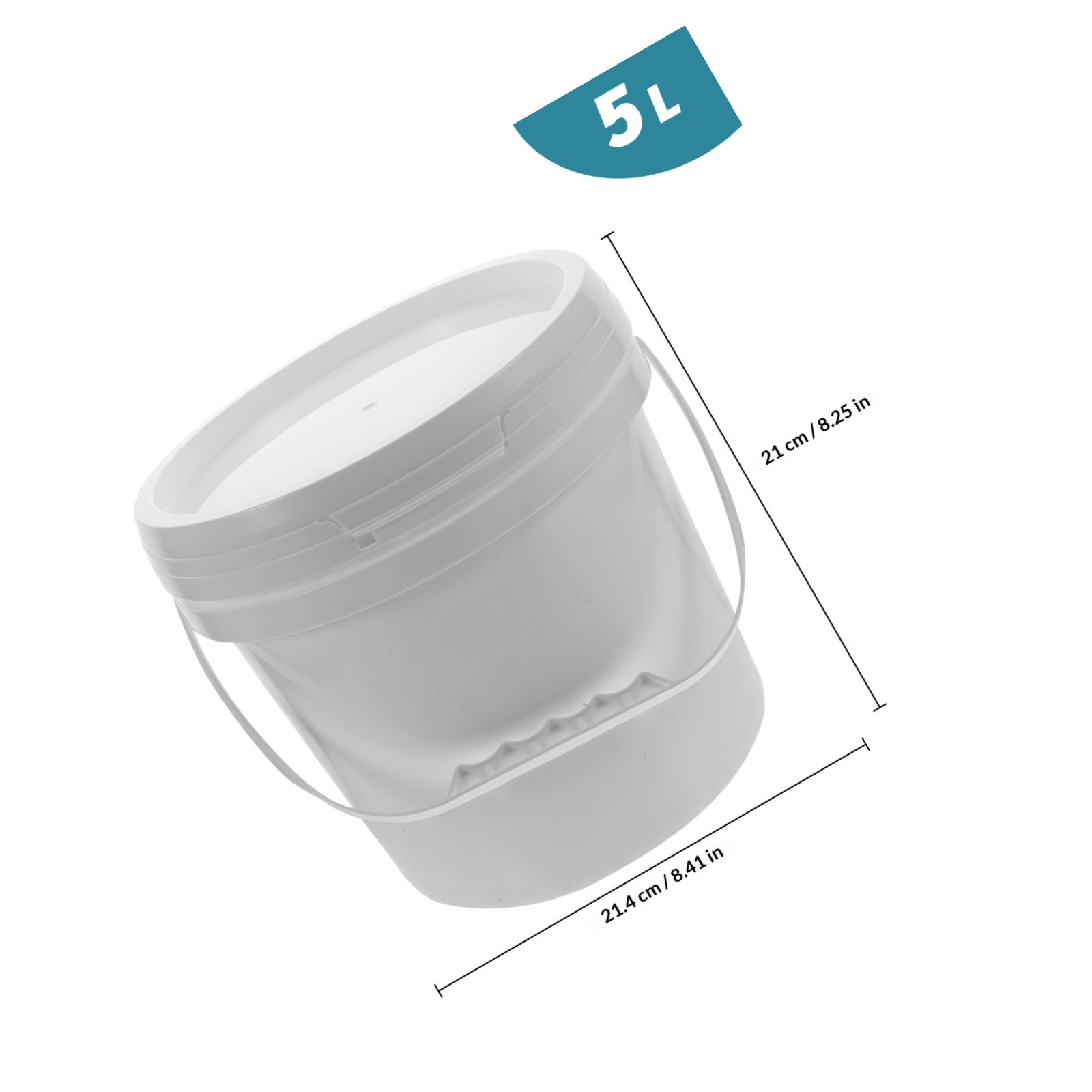 뚜껑이 있는 튼튼한 플라스틱 페인트 통, 식품 등급 안 - Food Storage Safe 리뷰 및 가격