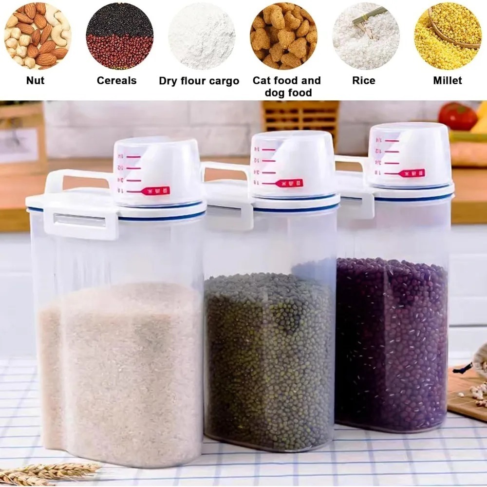 쌀 건조식품 보관 용기 BPA 프리 식품 보존 용기 플 - Food Storage Ideas 리뷰 및 가격