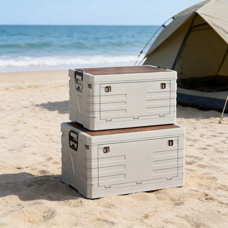 자동차 보관함 야외 캠핑 접이식 보관함 뚜껑이 있는 대 - Food Storage Box Large 리뷰 및 가격