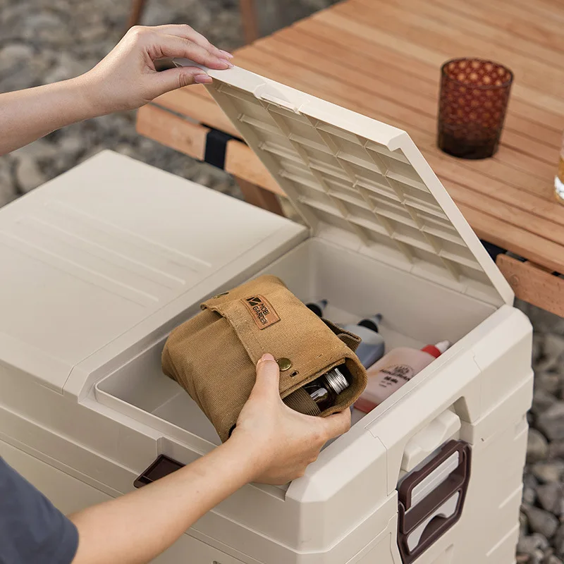 자동차 보관함 야외 캠핑 접이식 보관함 뚜껑이 있는 대 - Food Storage Box Large 리뷰 및 가격
