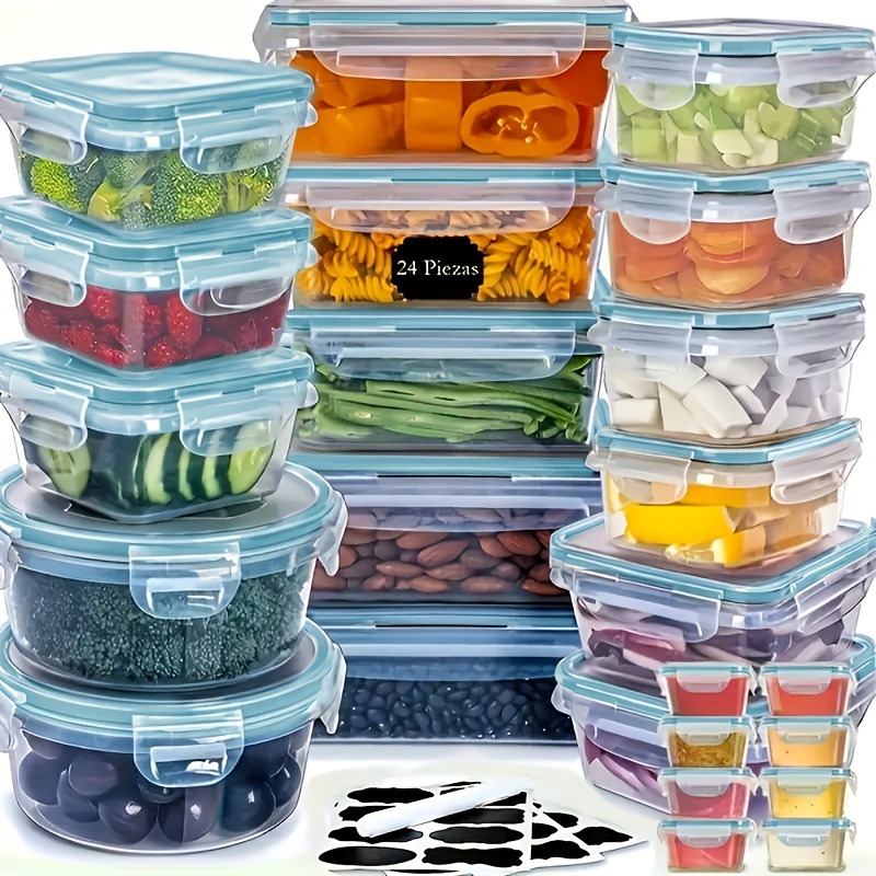 48개 BPA 프리 식품 보관 세트 – 주방, 식료품  - Food Storage Boxes With Lids 리뷰 및 가격