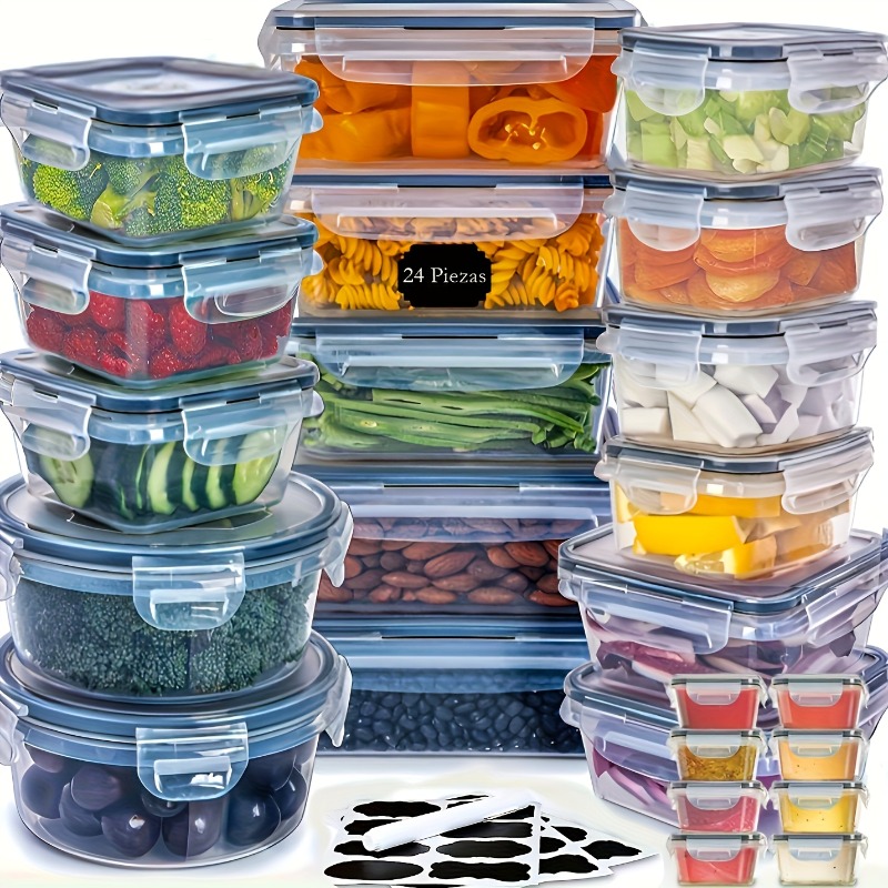 48개 BPA 프리 식품 보관 세트 – 주방, 식료품  - Food Storage Boxes With Lids 리뷰 및 가격