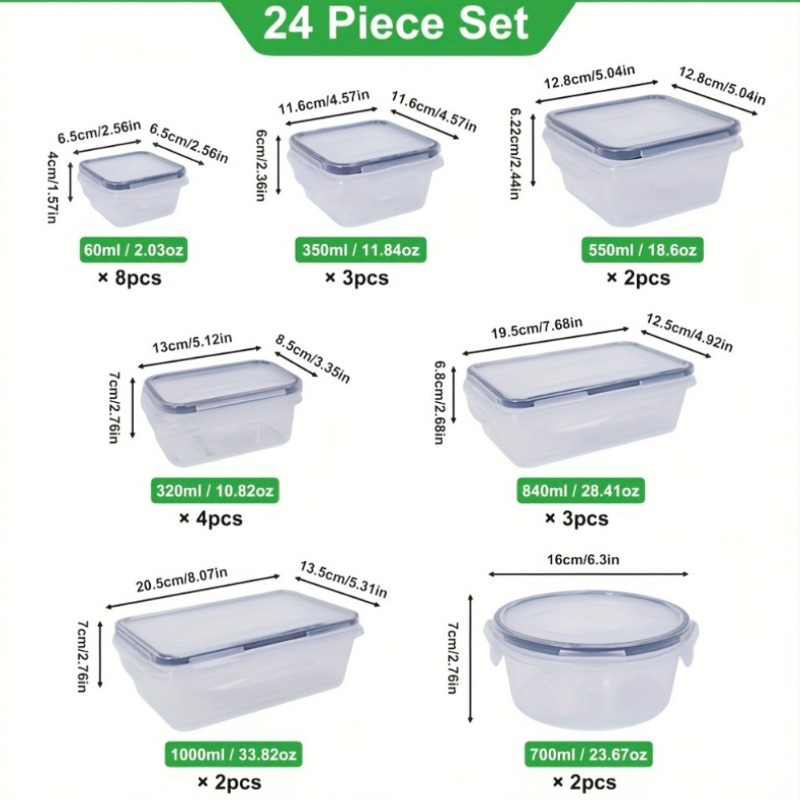 48개 BPA 프리 식품 보관 세트 – 주방, 식료품  - Food Storage Boxes With Lids 리뷰 및 가격