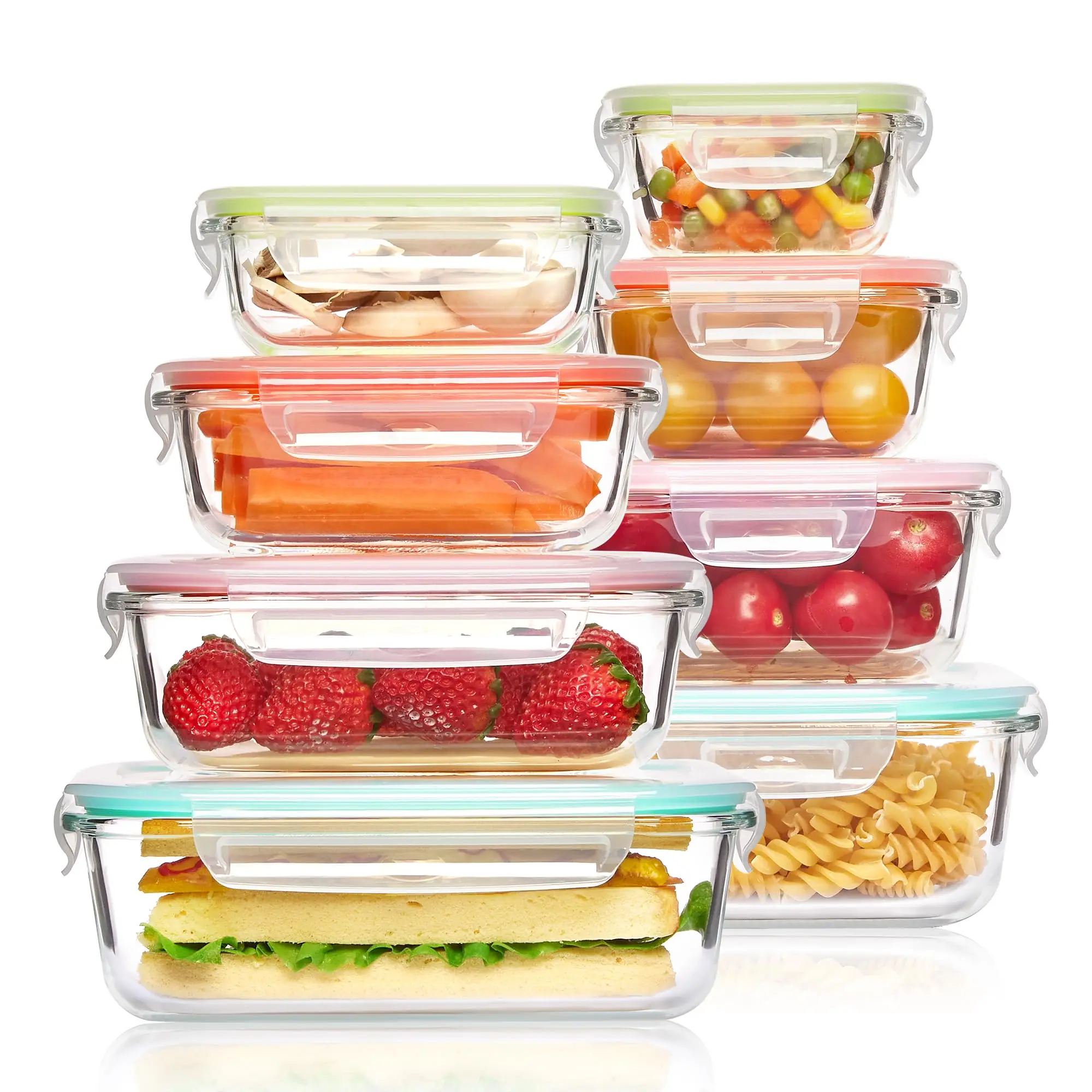 유리 도시락 식품 보관 용기, 식사 준비, 밀폐 도시락 - Glass Meal Prep Container 리뷰 및 가격