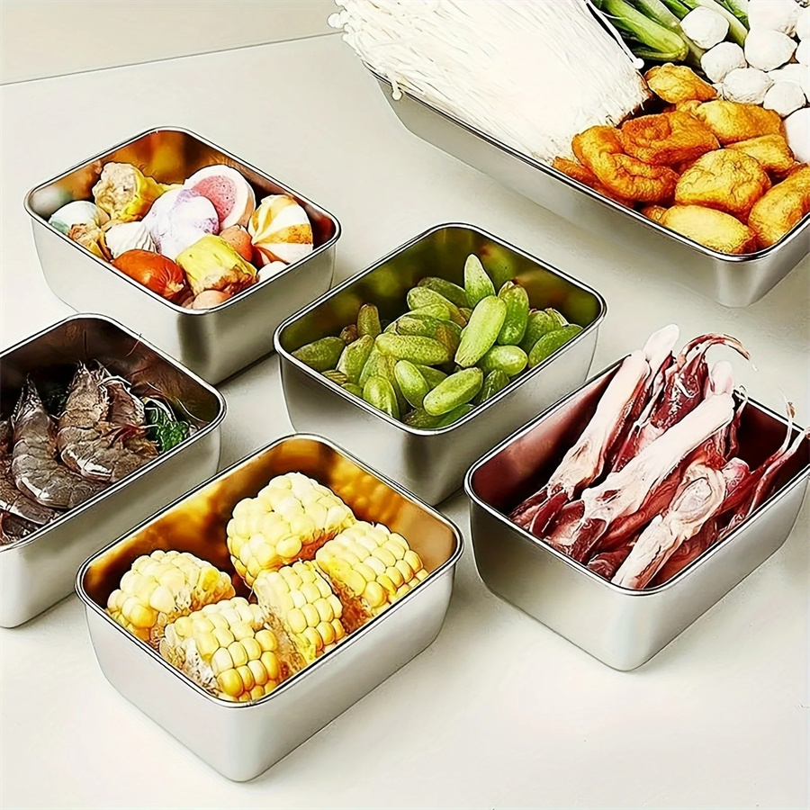 1/3/5pcs 스테인레스 스틸 식품 보관 상자 뚜껑이 - Food Storage Ideas 리뷰 및 가격