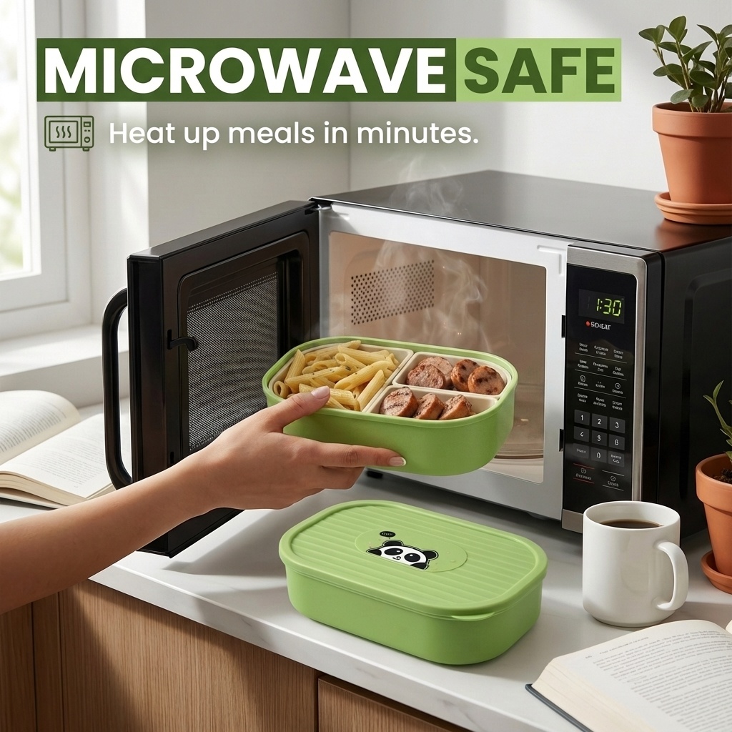 귀여운 플라스틱 분리형 도시락통 어린이 학생 휴대용 밀 - Food Storage Safe 리뷰 및 가격