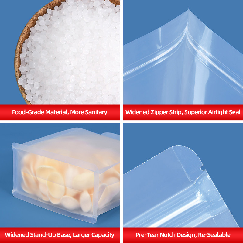 50개 도매 8면 밀봉 바닥 평평 포장 파우치 식품 보 - Food Storage Not Plastic 리뷰 및 가격