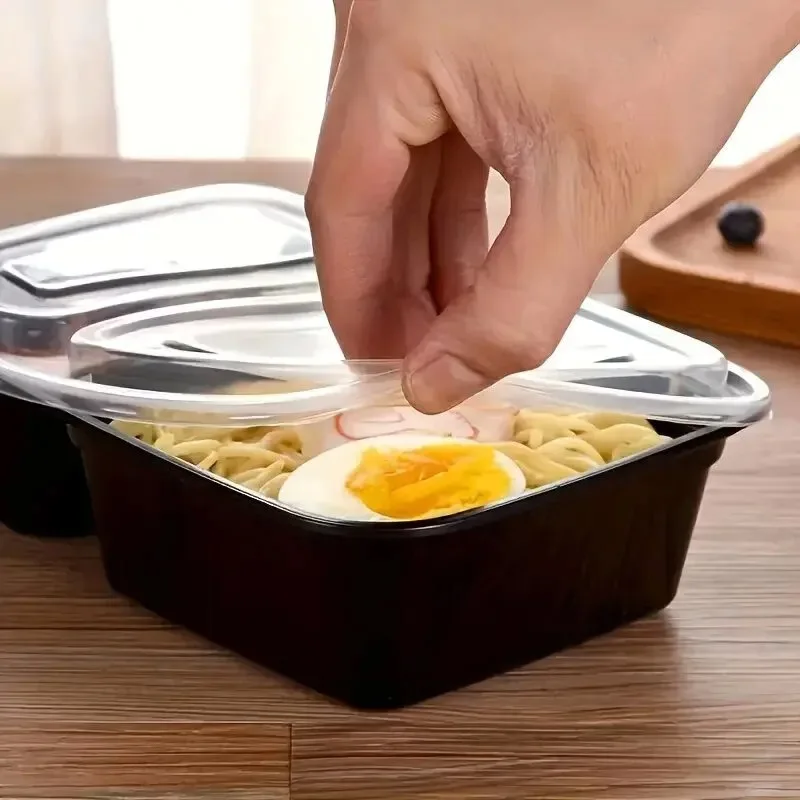 10 세트 뚜껑이 있는 일회용 식품 상자 전자레인지 식 - Food Storage Stackable Containers 리뷰 및 가격