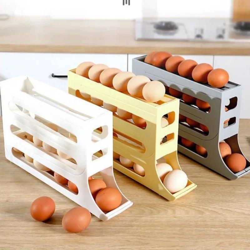 냉장고 계란 보관함 롤링 키친 컨테이너 계란 롤링 랙  - Egg Storage Holder 리뷰 및 가격