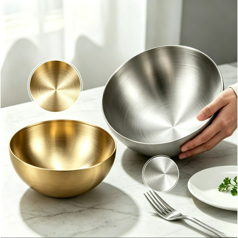 스테인리스 스틸 믹싱 볼, 금속 서빙 샐러드 볼, 베이 - Food Storage Eco Friendly 리뷰 및 가격
