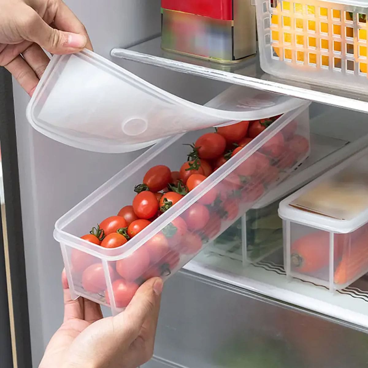 1 플라스틱 투명 보관함, 뚜껑이 있는 냉장고 식품 보 - Food Storage Boxes With Lids 리뷰 및 가격